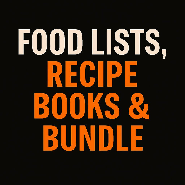 Food Lists and Recipe Books!