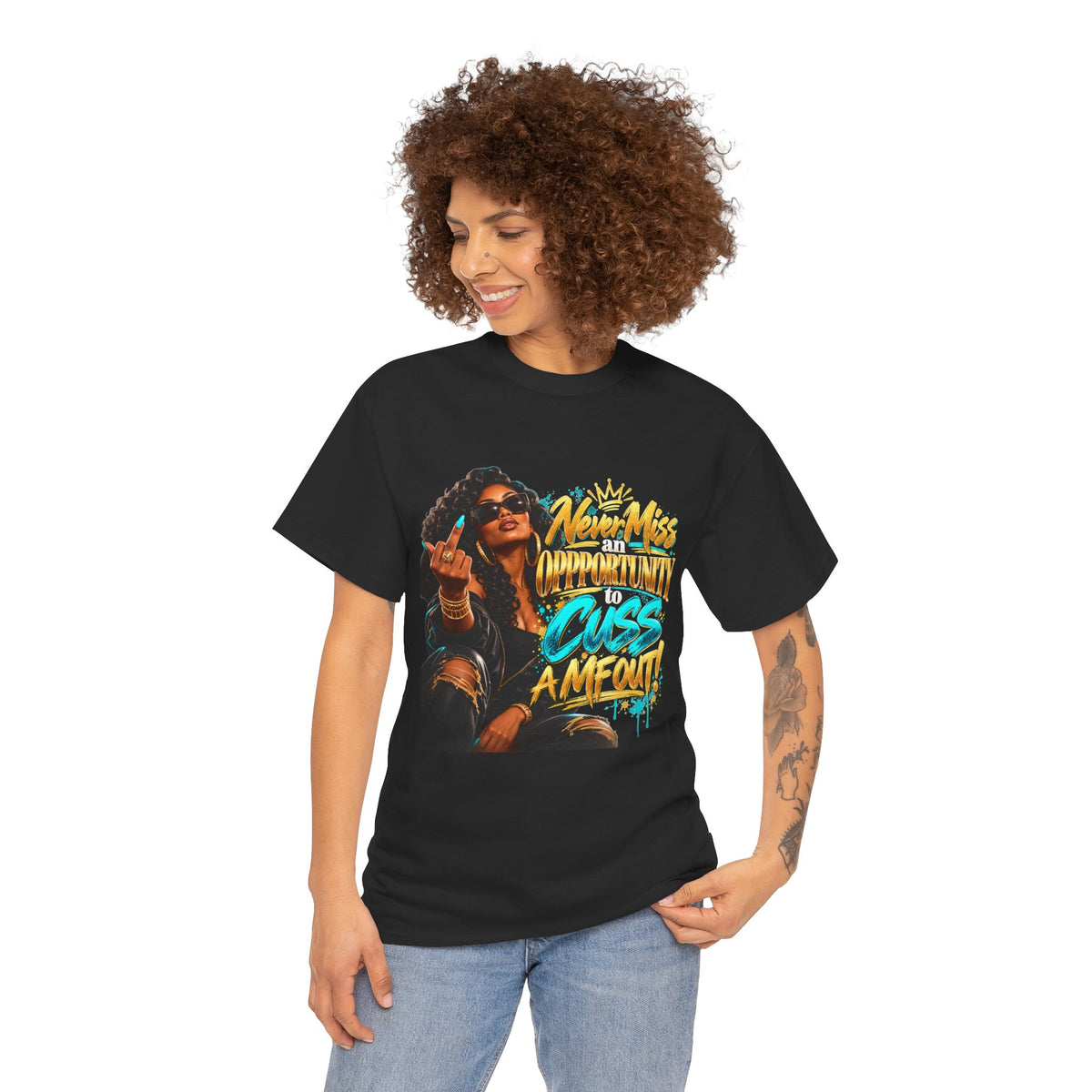 Graphic Tee - 'Never Miss Opportunity" Urban Streetwear T-Shirt