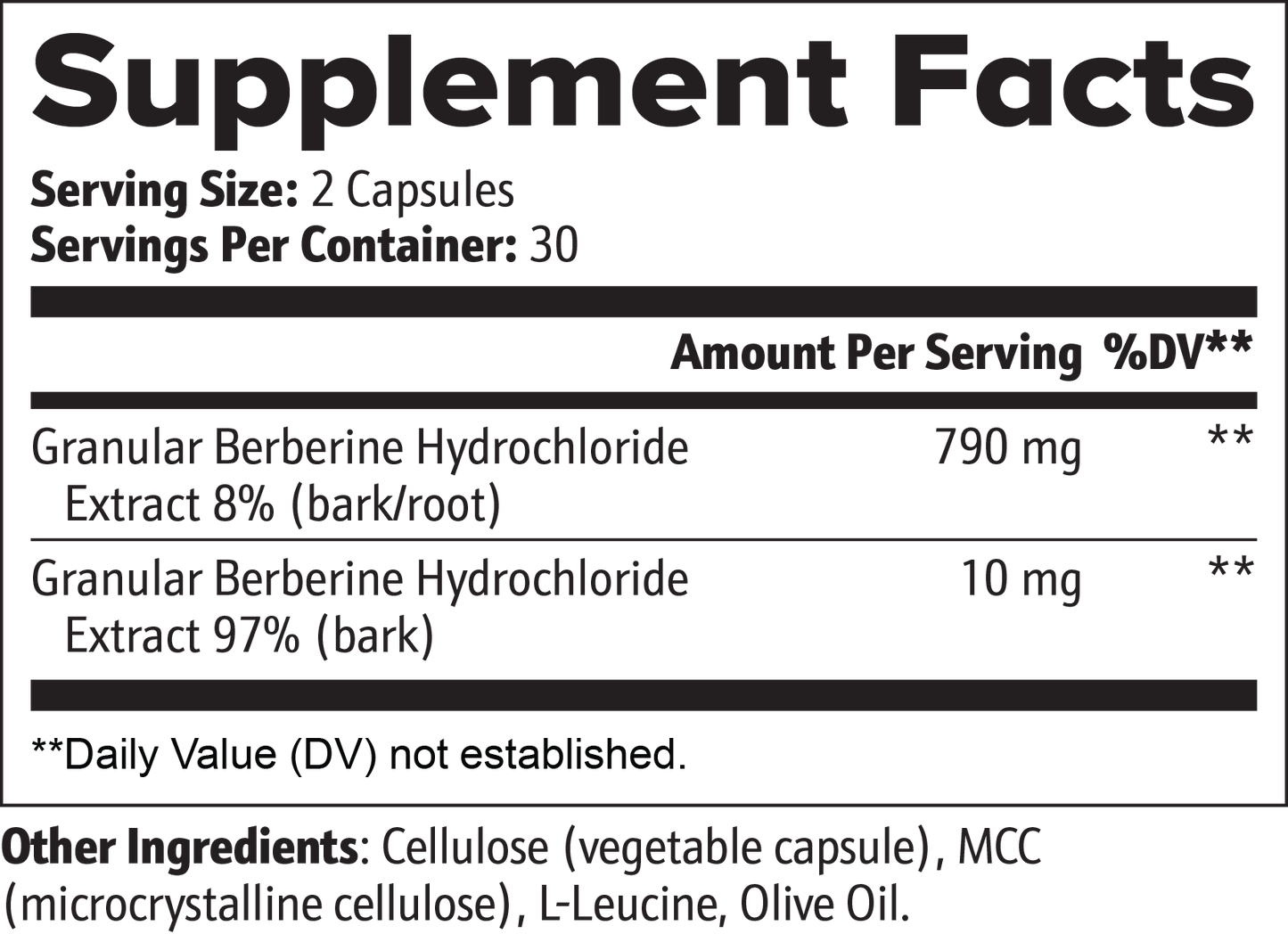 ULTRA BERBERINE (Blood Sugar Control)