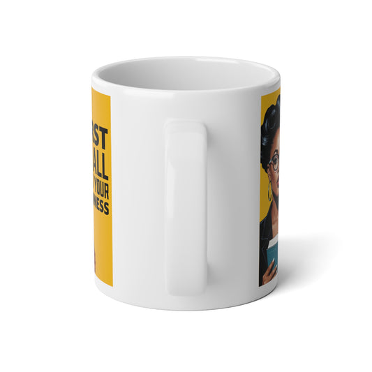 MIND YOUR BUISNESS GOLD Jumbo Mug, 20oz