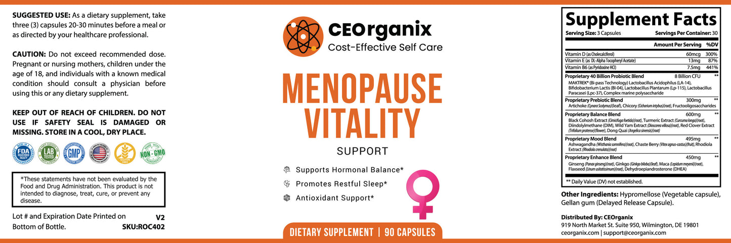 MENOPAUSE VITALITY