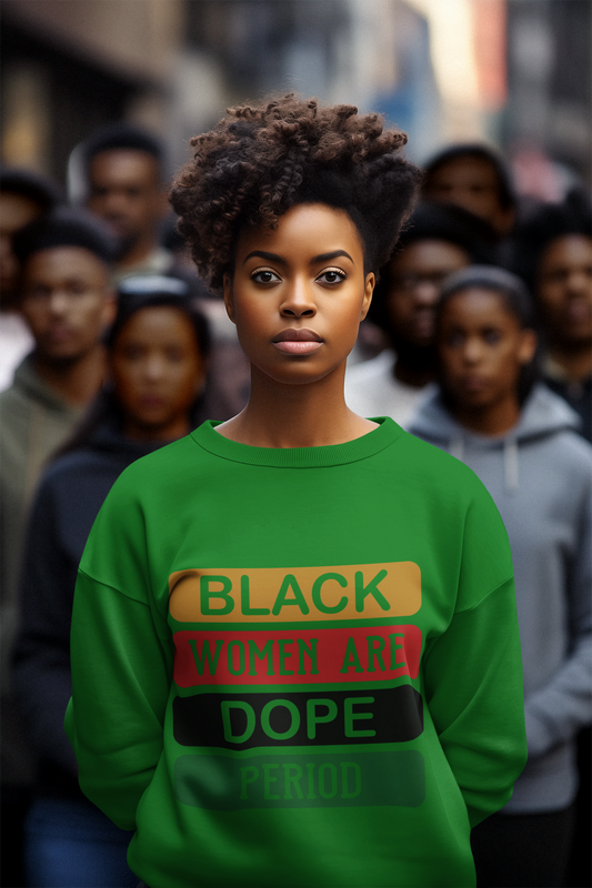 BLACK WOMEN ARE DOPE Unisex Heavy Blend™ Crewneck Sweatshirt