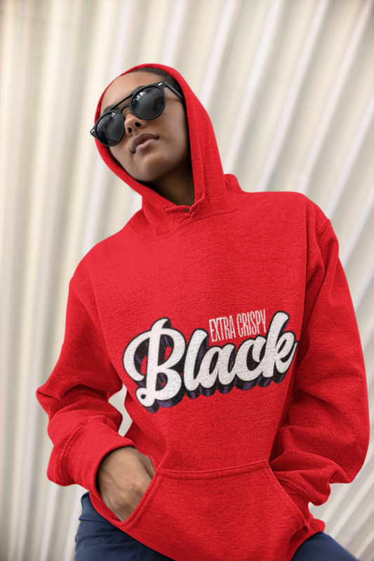 EXTRA CRISPY BLACK HOODIE Unisex Heavy Blend™