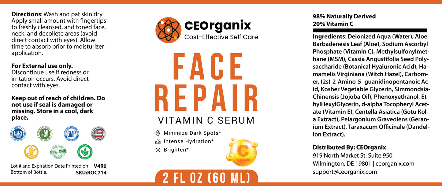 Face Repair (For Blood Types A, B, O and AB)