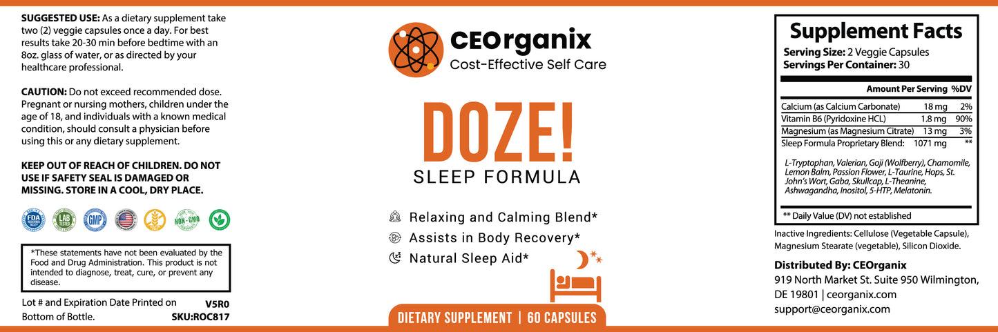 Doze! (For Blood Types A, B, O and AB)