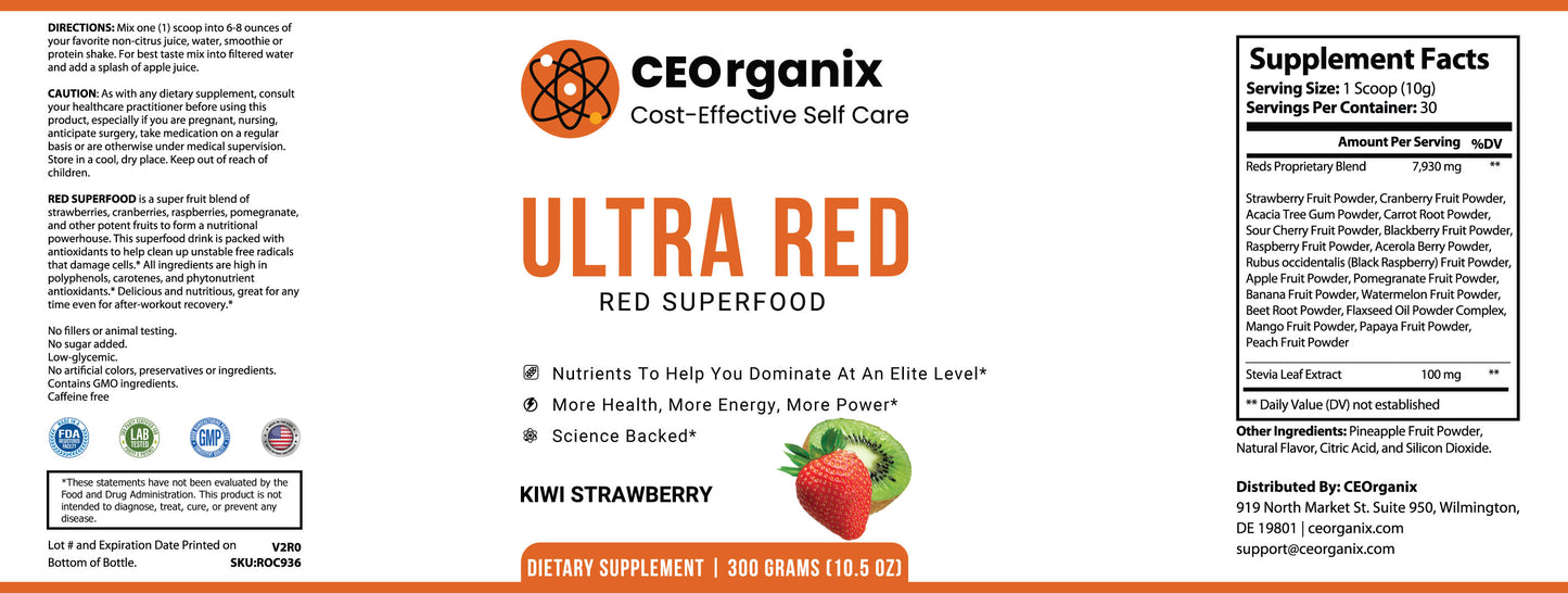 Ultra Red (For Blood Types A, B and O)