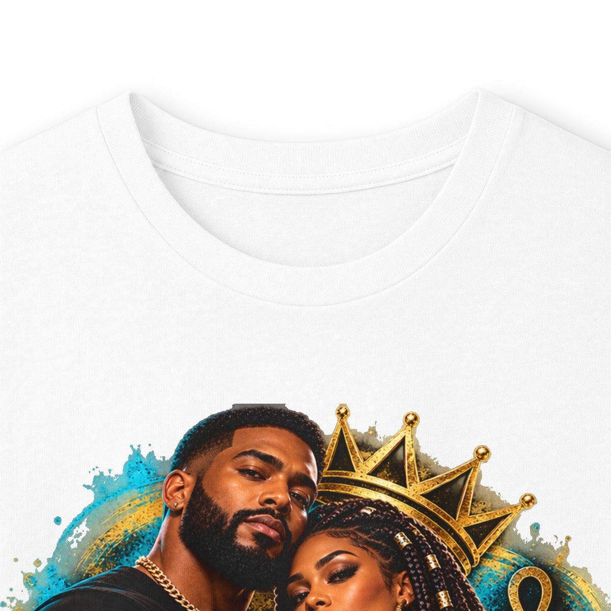 Long Sleeve Tee — "We Don’t Fall for the Divide & Conquer Spell" Afrocentric Couple Graphic