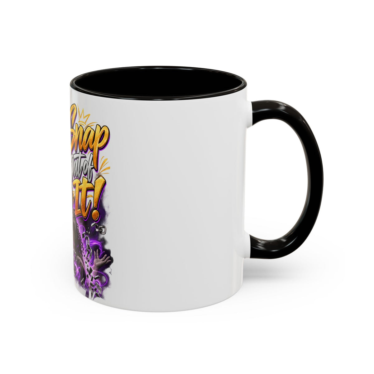Snap Outta It! Coffee Mug – Vibrant Afro-Latina Power Graphic Mug (11oz/15oz)