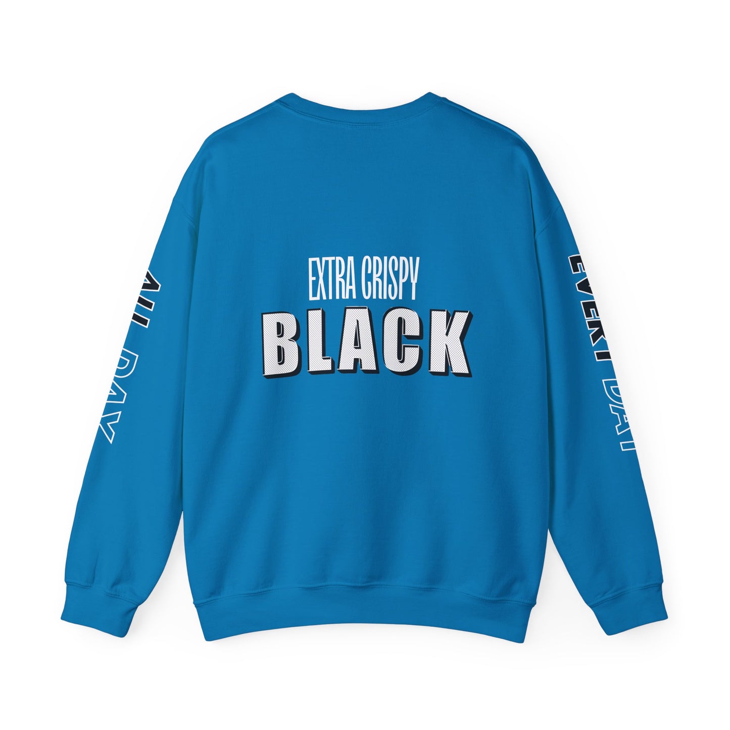 EXTRA CRISPY BLACK Unisex Crewneck Sweatshirt