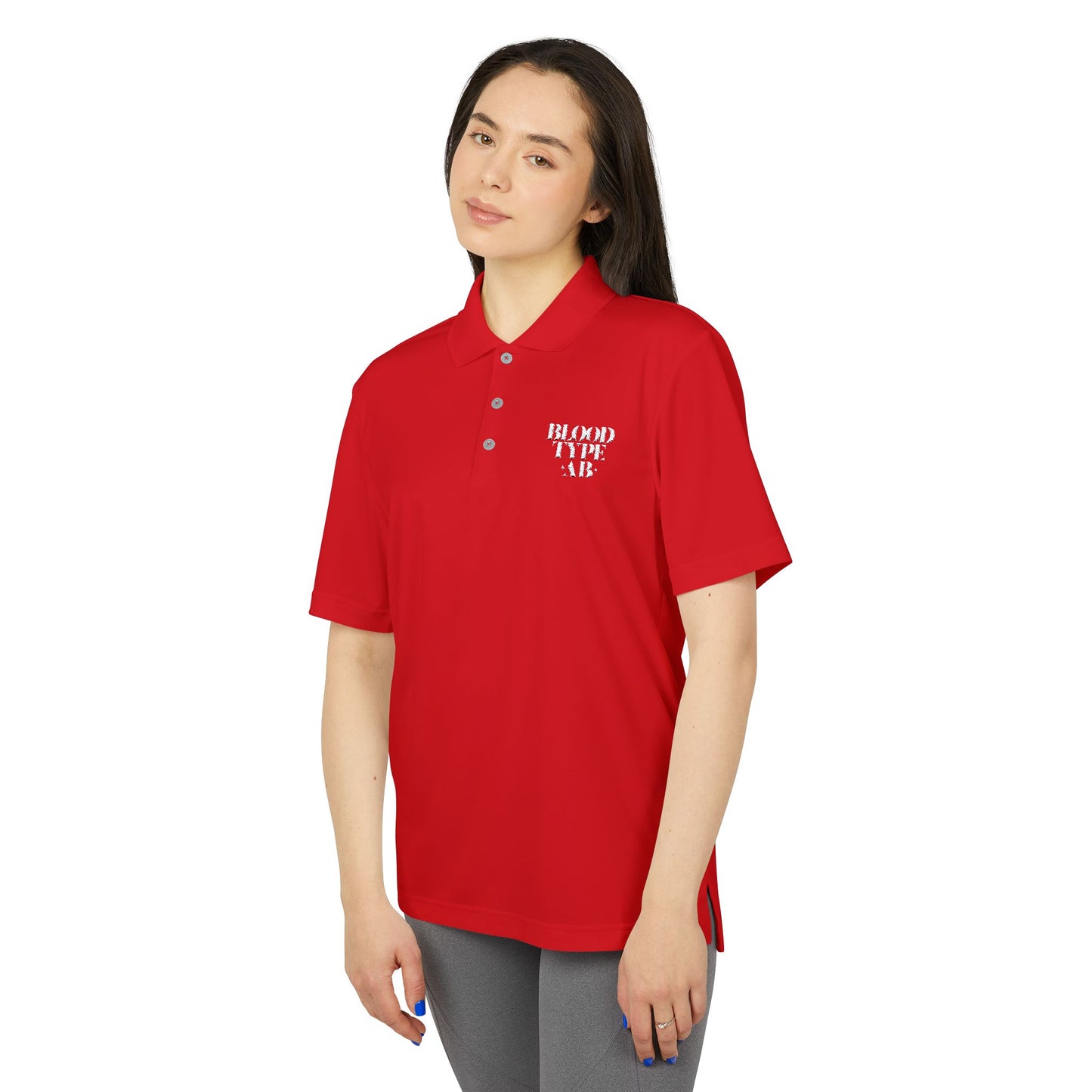 Blood Type AB Adidas Unisex Performance Polo