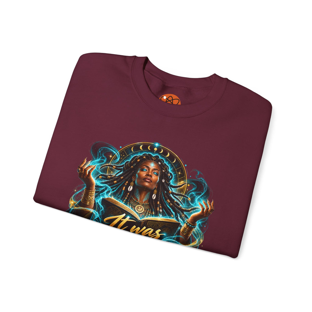 Witchy Crewneck Sweatshirt — "It Was A Spell" Magical Graphic