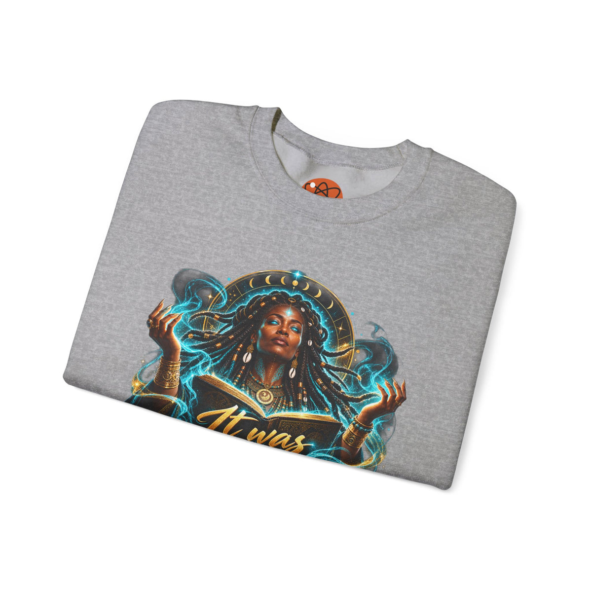 Witchy Crewneck Sweatshirt — "It Was A Spell" Magical Graphic
