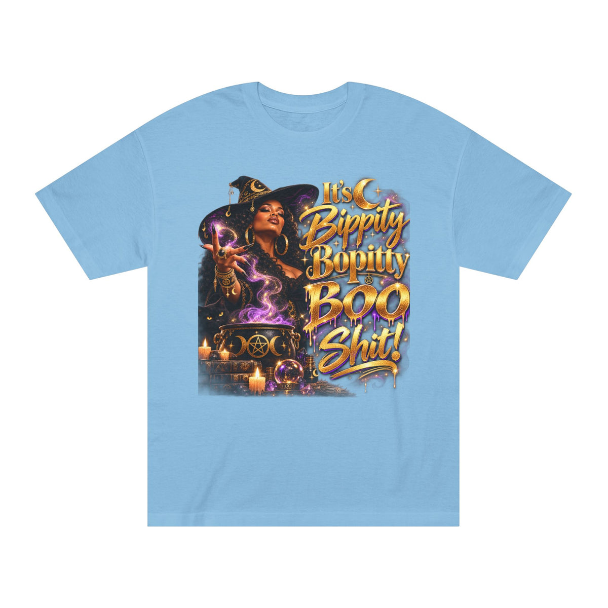 Witchy Halloween Tee — "Bippity Boppity Boo Shit" Graphic Shirt