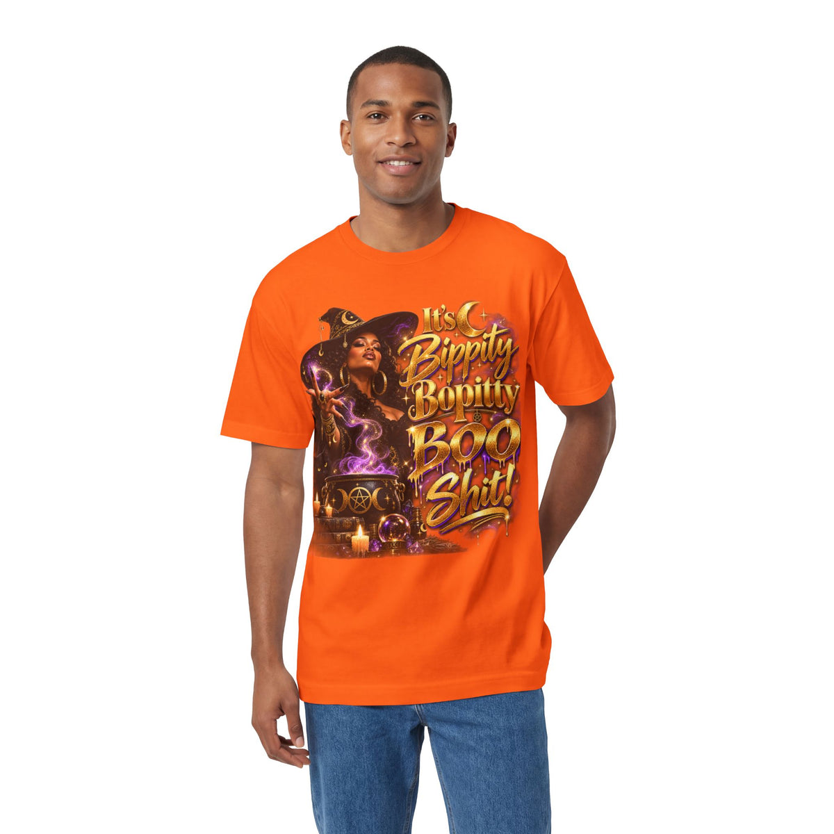 Witchy Halloween Tee — "Bippity Boppity Boo Shit" Graphic Shirt