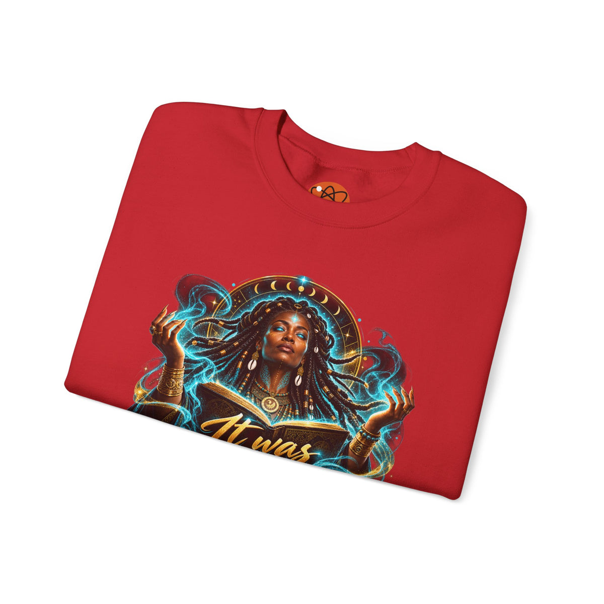 Witchy Crewneck Sweatshirt — "It Was A Spell" Magical Graphic
