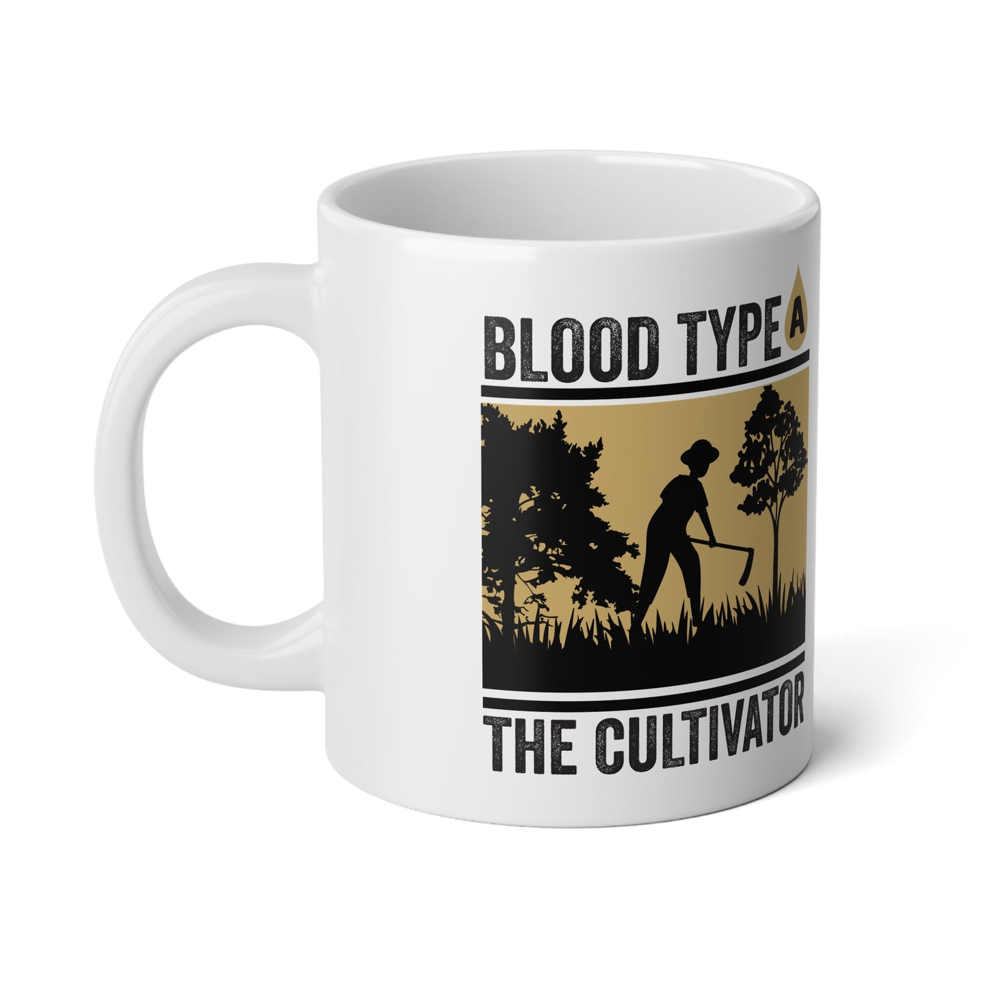 Blood Type A Jumbo Mug, 20oz