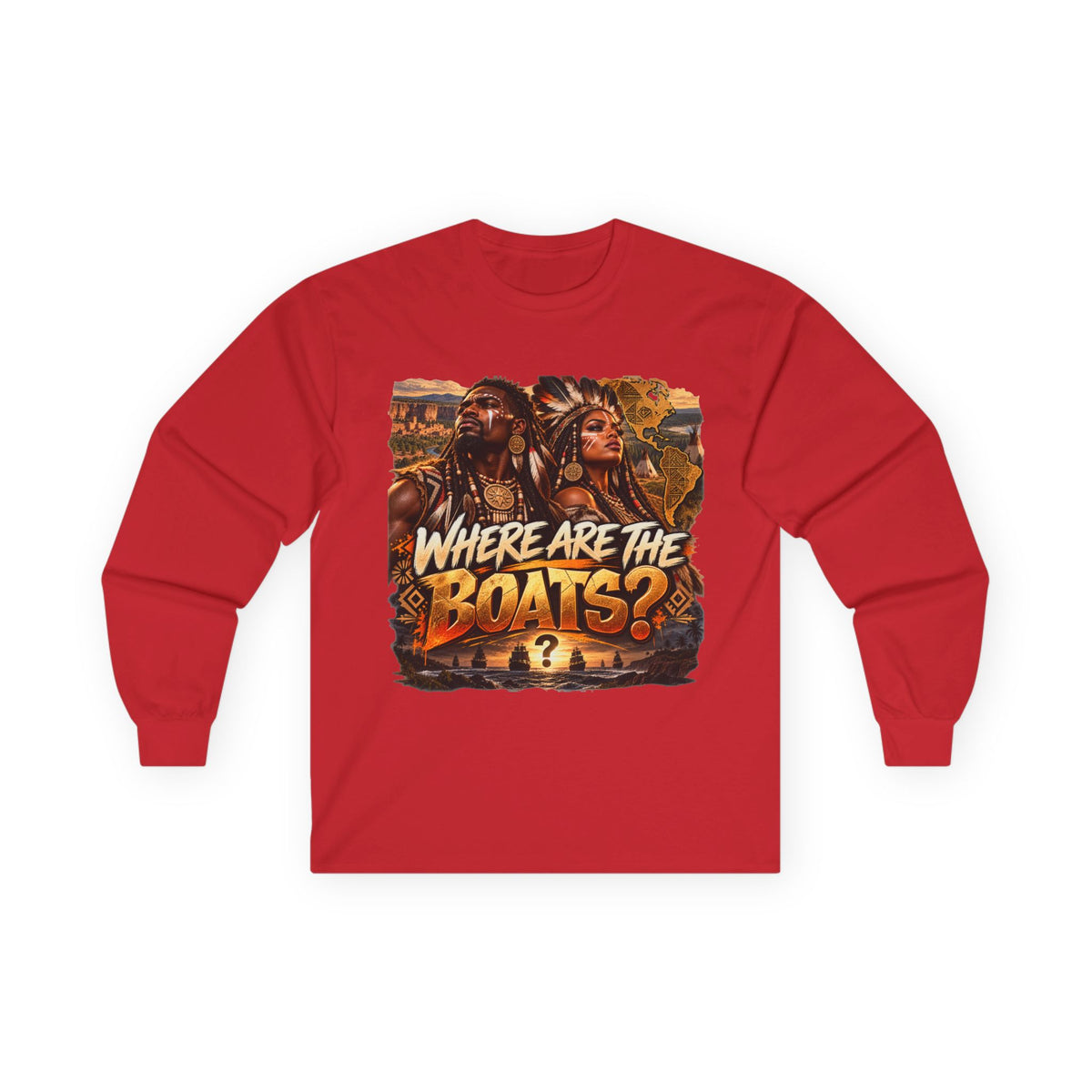"Where Are the Boats?" Long Sleeve Tee