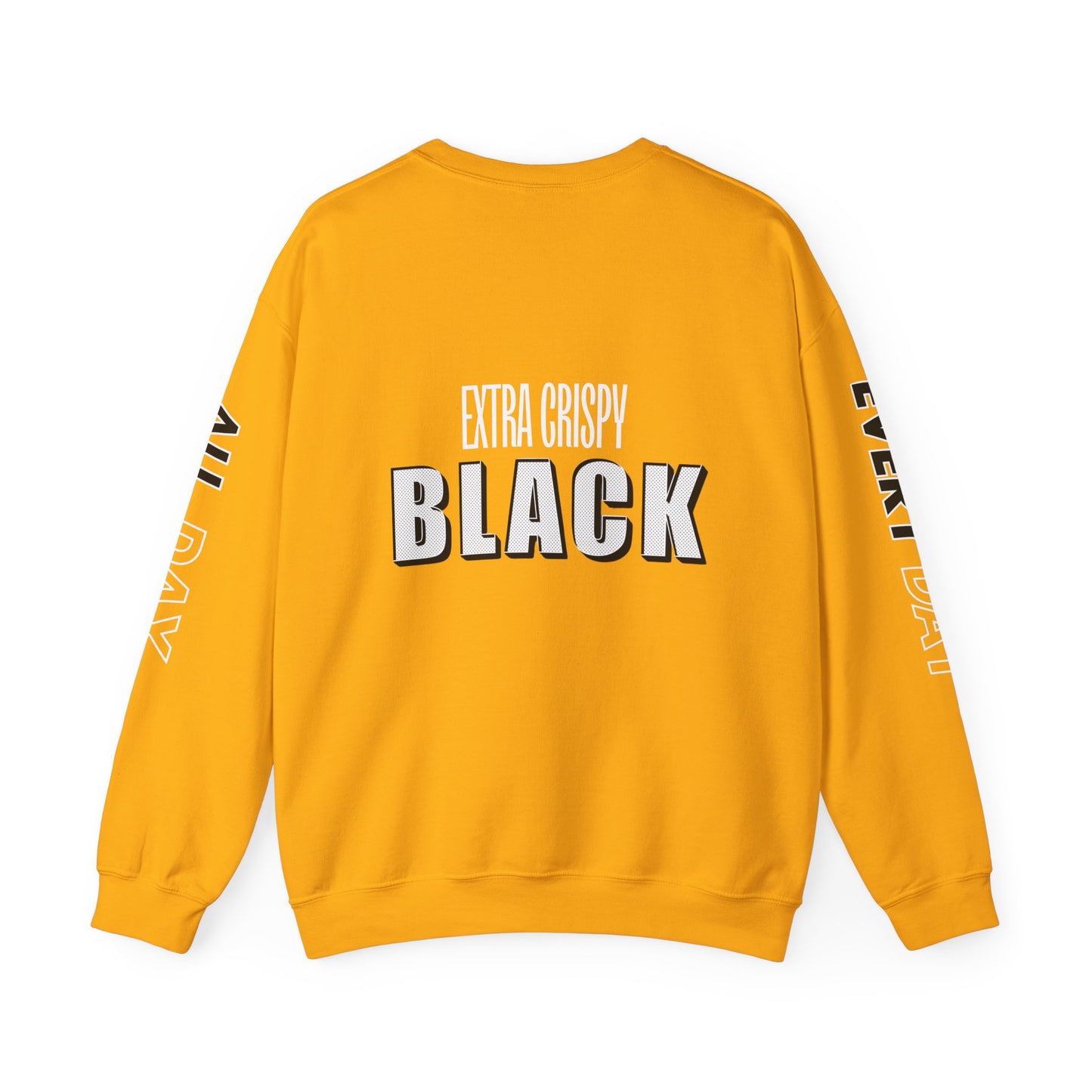 EXTRA CRISPY BLACK Unisex Crewneck Sweatshirt