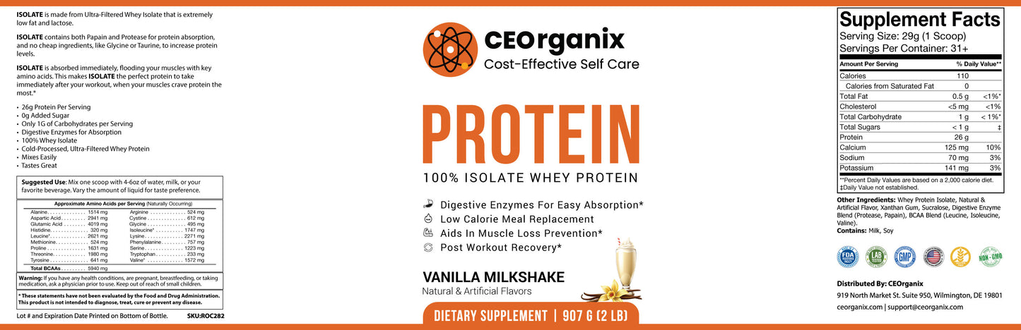 Whey Protein Vanilla (For Blood Types B and AB)