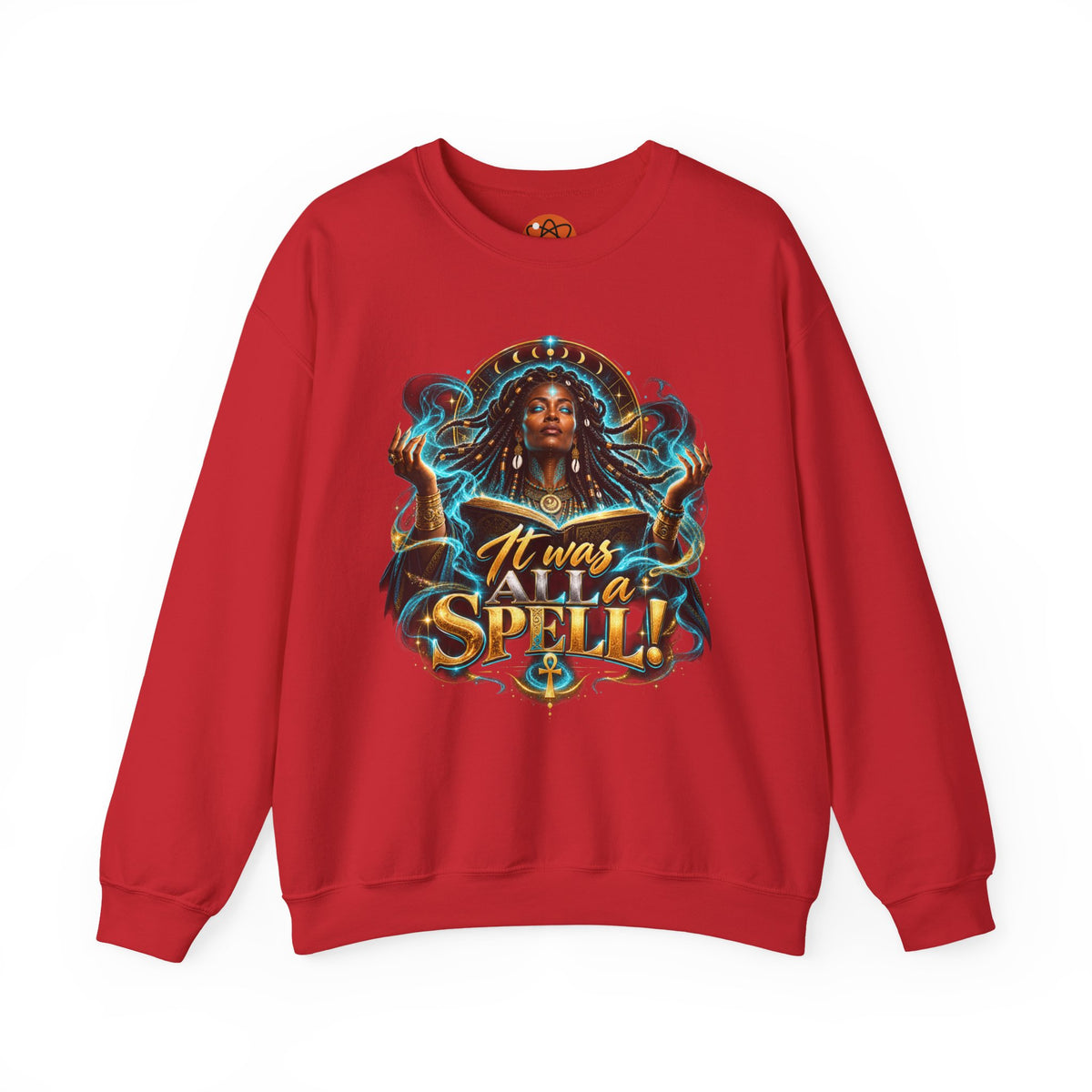 Witchy Crewneck Sweatshirt — "It Was A Spell" Magical Graphic