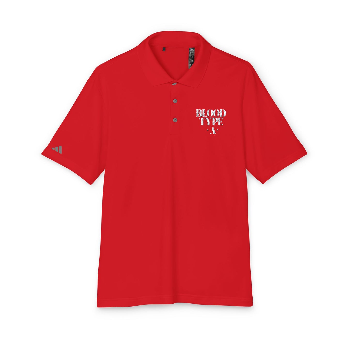 Blood Type A Adidas Unisex Performance Polo