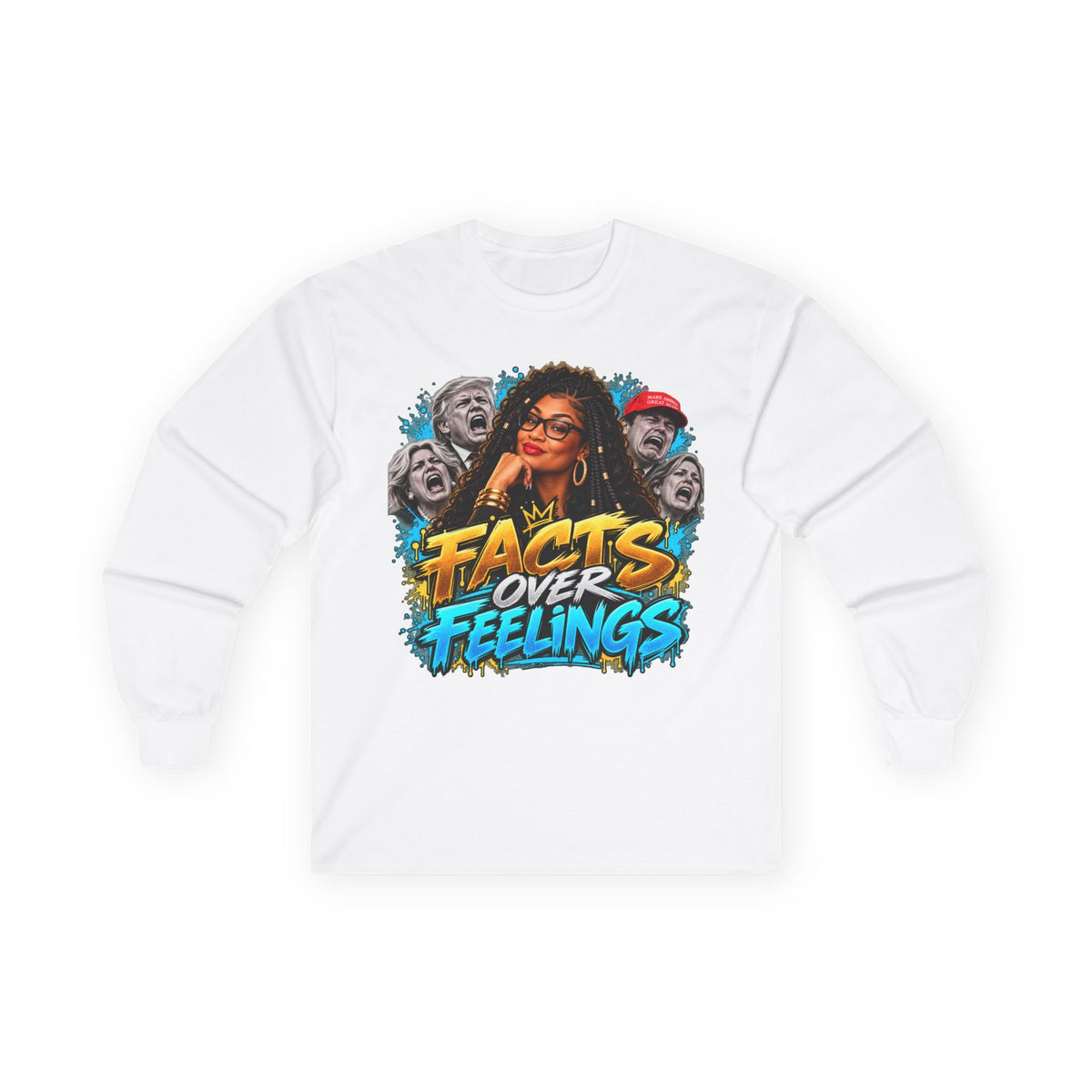"Facts Over Feelings" Long Sleeve Tee