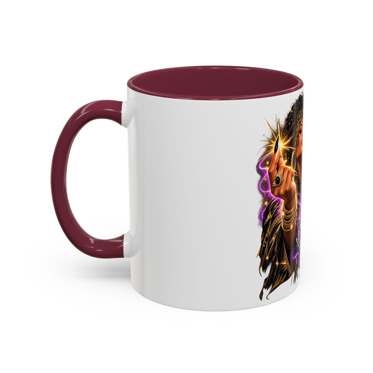 Snap Outta It! Coffee Mug – Vibrant Afro-Latina Power Graphic Mug (11oz/15oz)
