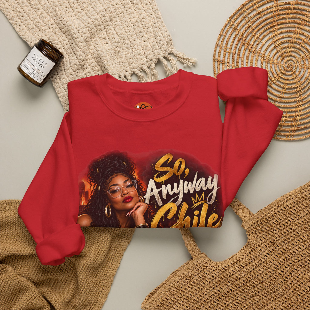 "So, Anyway Chile..." Unisex Heavy Blend™ Crewneck Sweatshirt