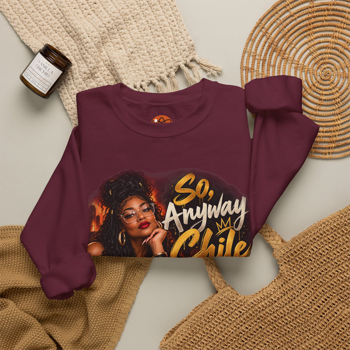 "So, Anyway Chile..." Unisex Heavy Blend™ Crewneck Sweatshirt