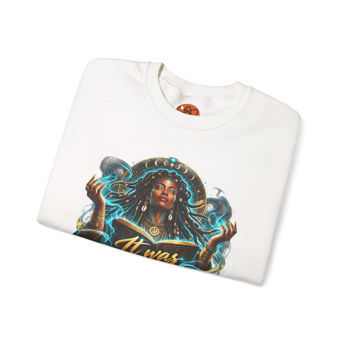 Witchy Crewneck Sweatshirt — "It Was A Spell" Magical Graphic