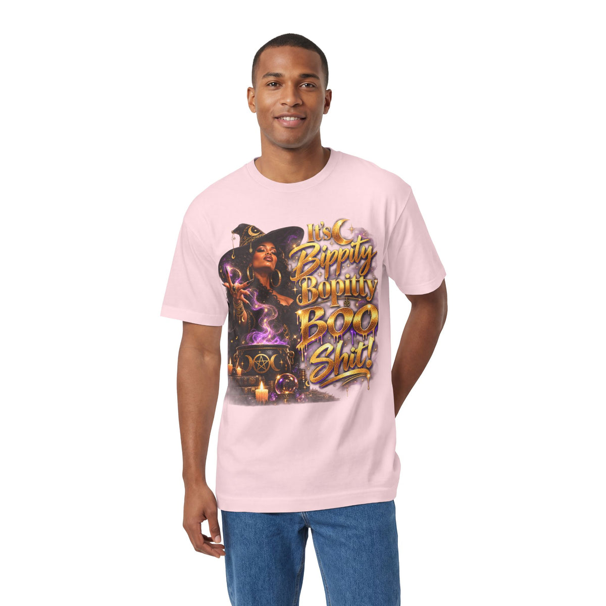 Witchy Halloween Tee — "Bippity Boppity Boo Shit" Graphic Shirt