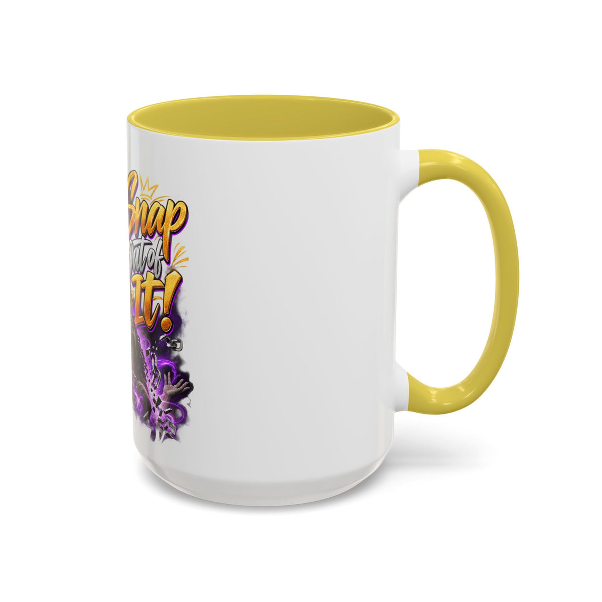 Snap Outta It! Coffee Mug – Vibrant Afro-Latina Power Graphic Mug (11oz/15oz)