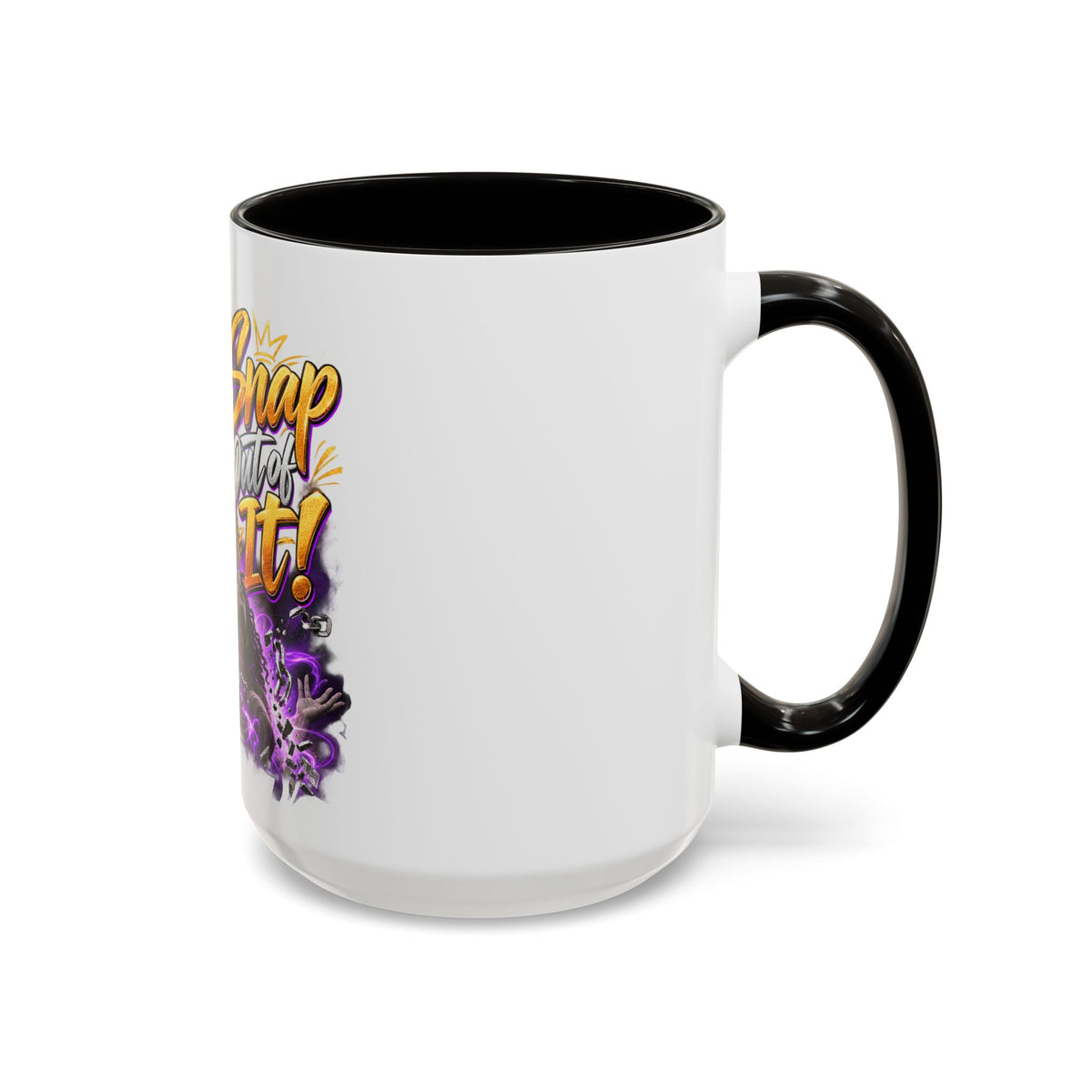 Snap Outta It! Coffee Mug – Vibrant Afro-Latina Power Graphic Mug (11oz/15oz)