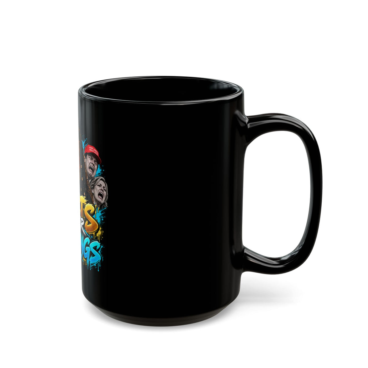 "Facts Over Feelings" Black Mug