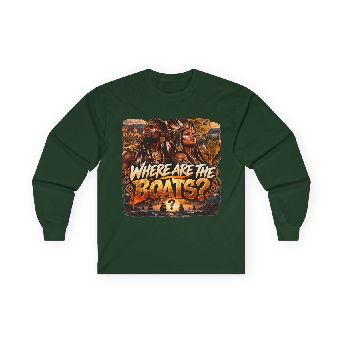"Where Are the Boats?" Long Sleeve Tee