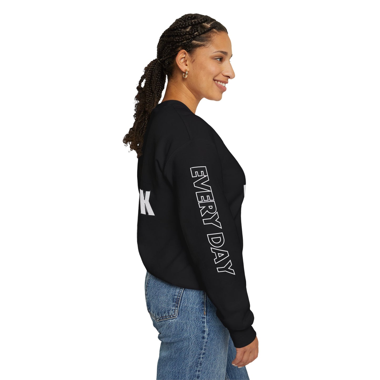 EXTRA CRISPY BLACK Unisex Crewneck Sweatshirt