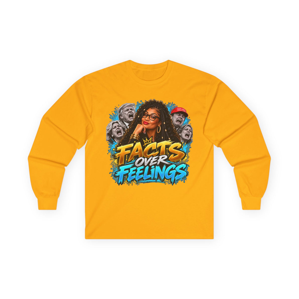 "Facts Over Feelings" Long Sleeve Tee