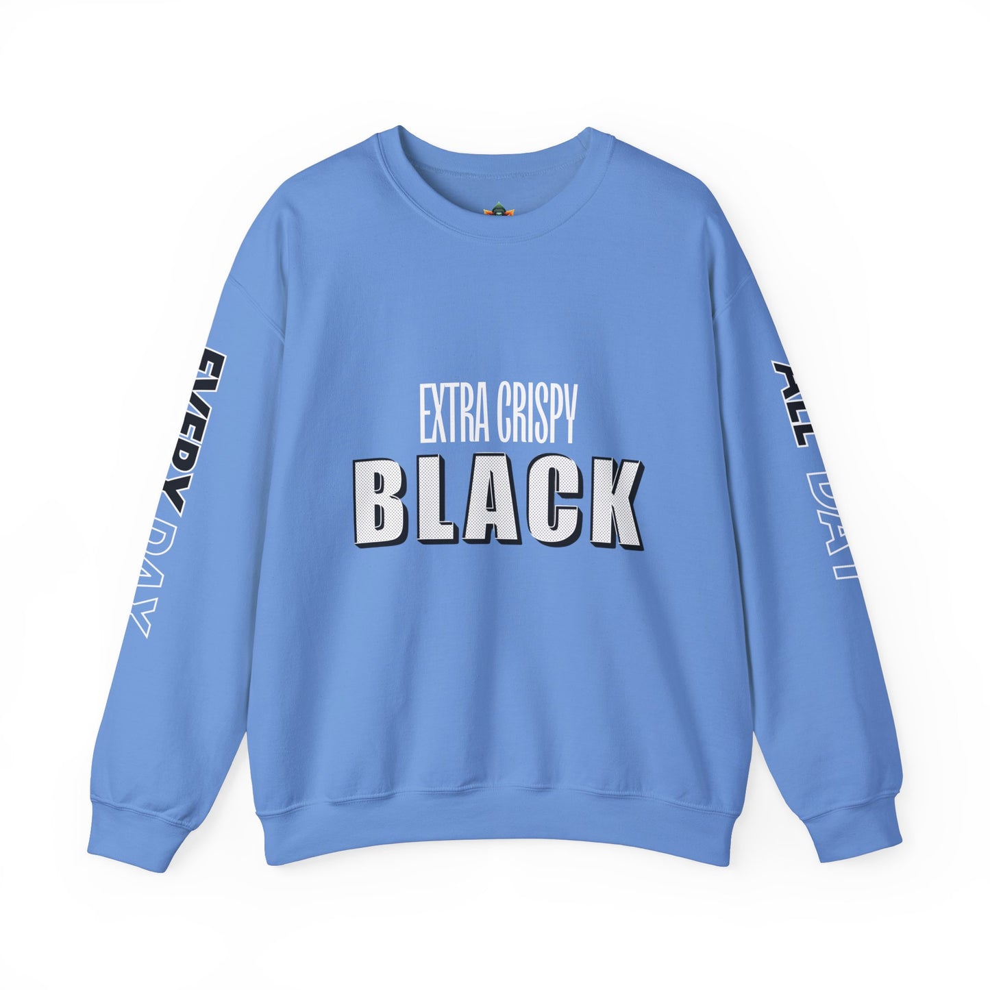 EXTRA CRISPY BLACK Unisex Crewneck Sweatshirt