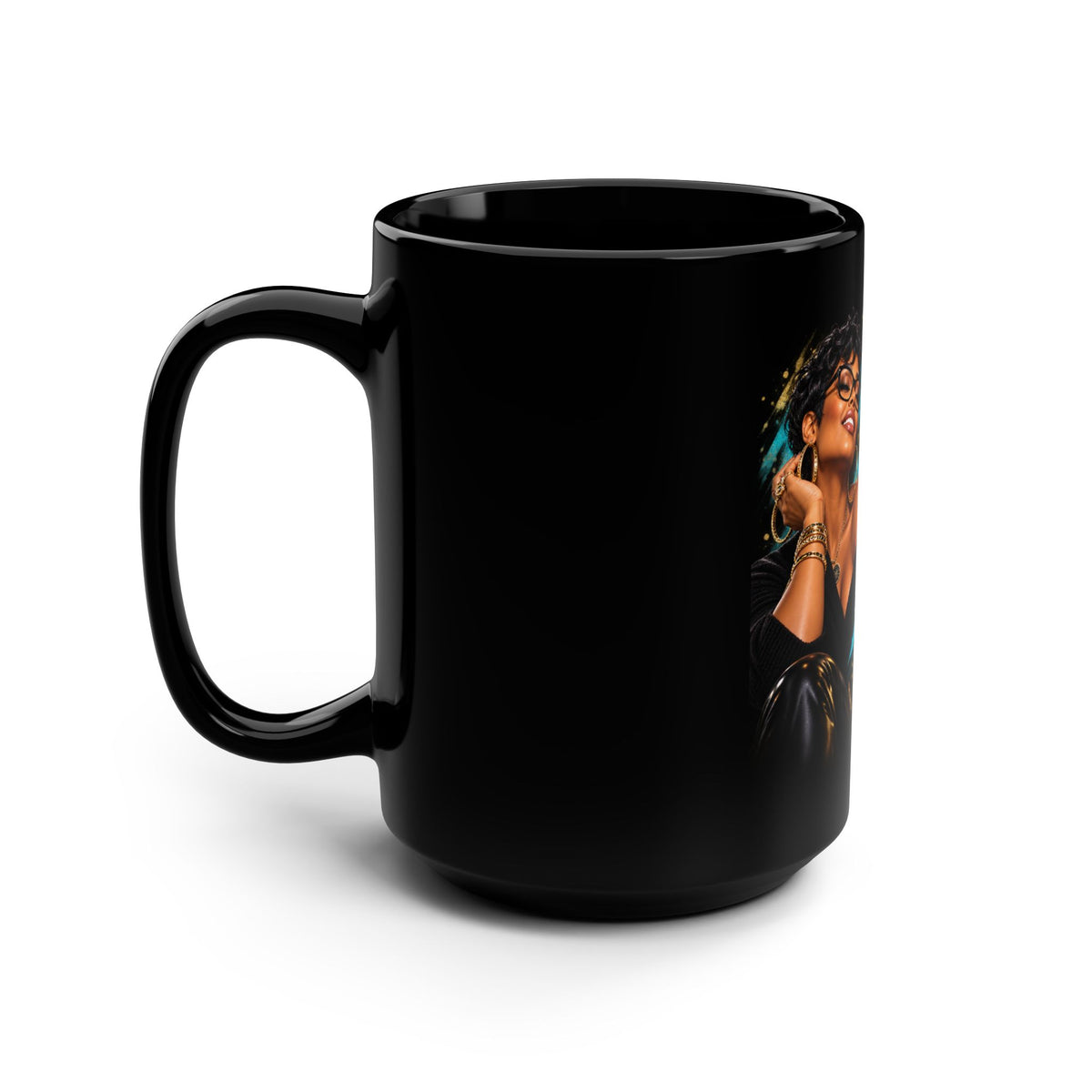 Single and Childless Women Are the Happiest Group 15oz Black Mug