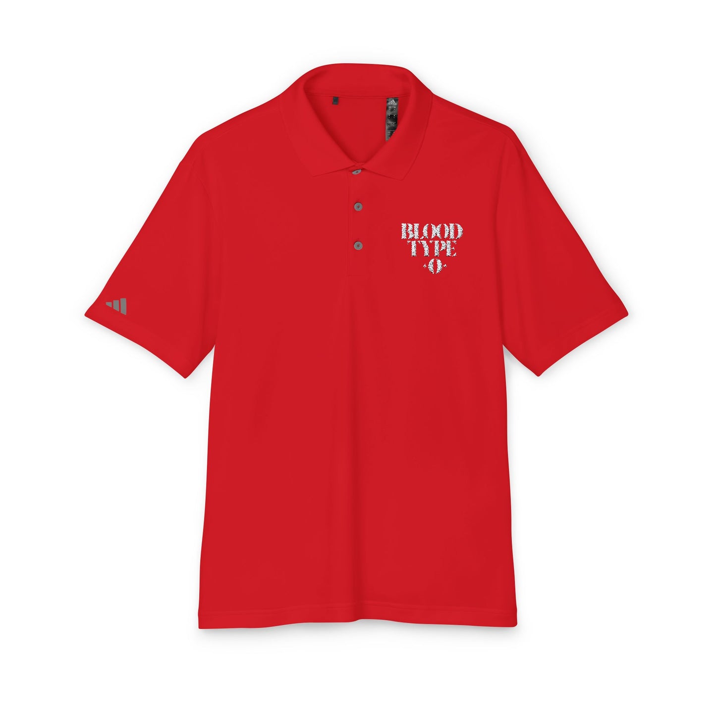 Blood Type O Adidas Unisex Performance Polo