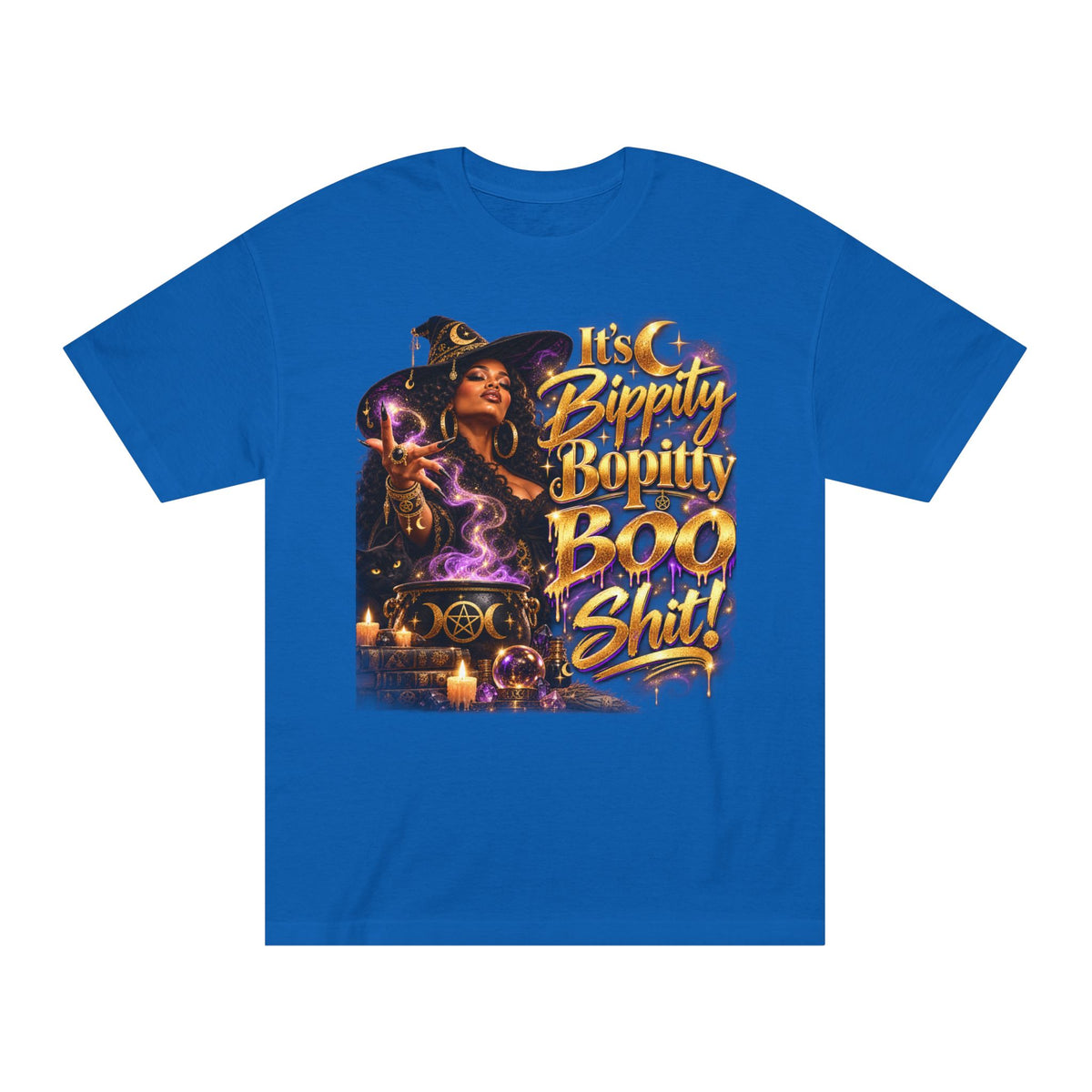 Witchy Halloween Tee — "Bippity Boppity Boo Shit" Graphic Shirt