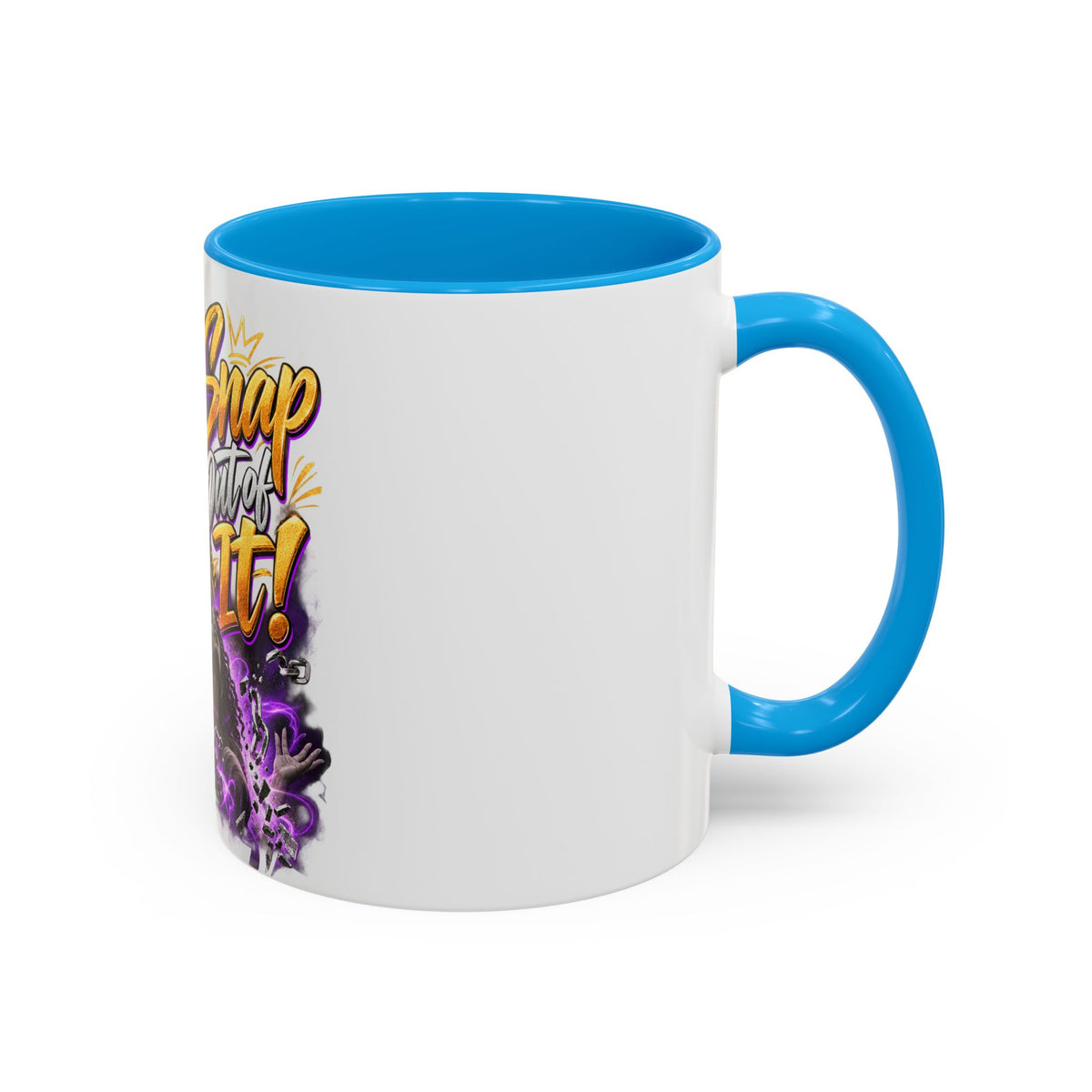 Snap Outta It! Coffee Mug – Vibrant Afro-Latina Power Graphic Mug (11oz/15oz)