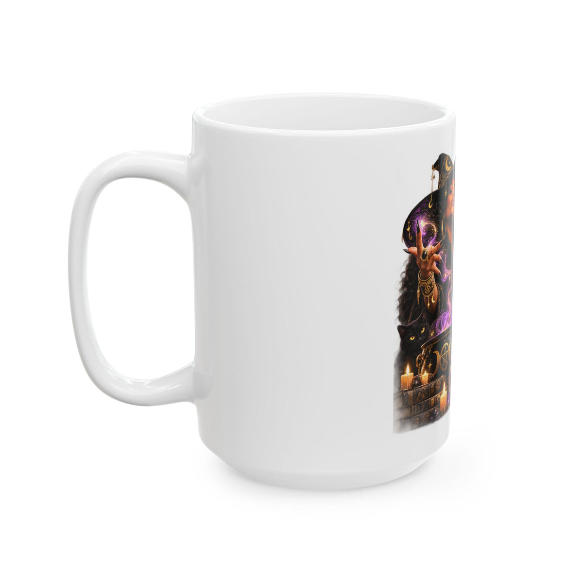 Witchy Halloween Mug - "It's Bippity Boppity Boo Shit!" Ceramic Coffee Cup (11oz/15oz)