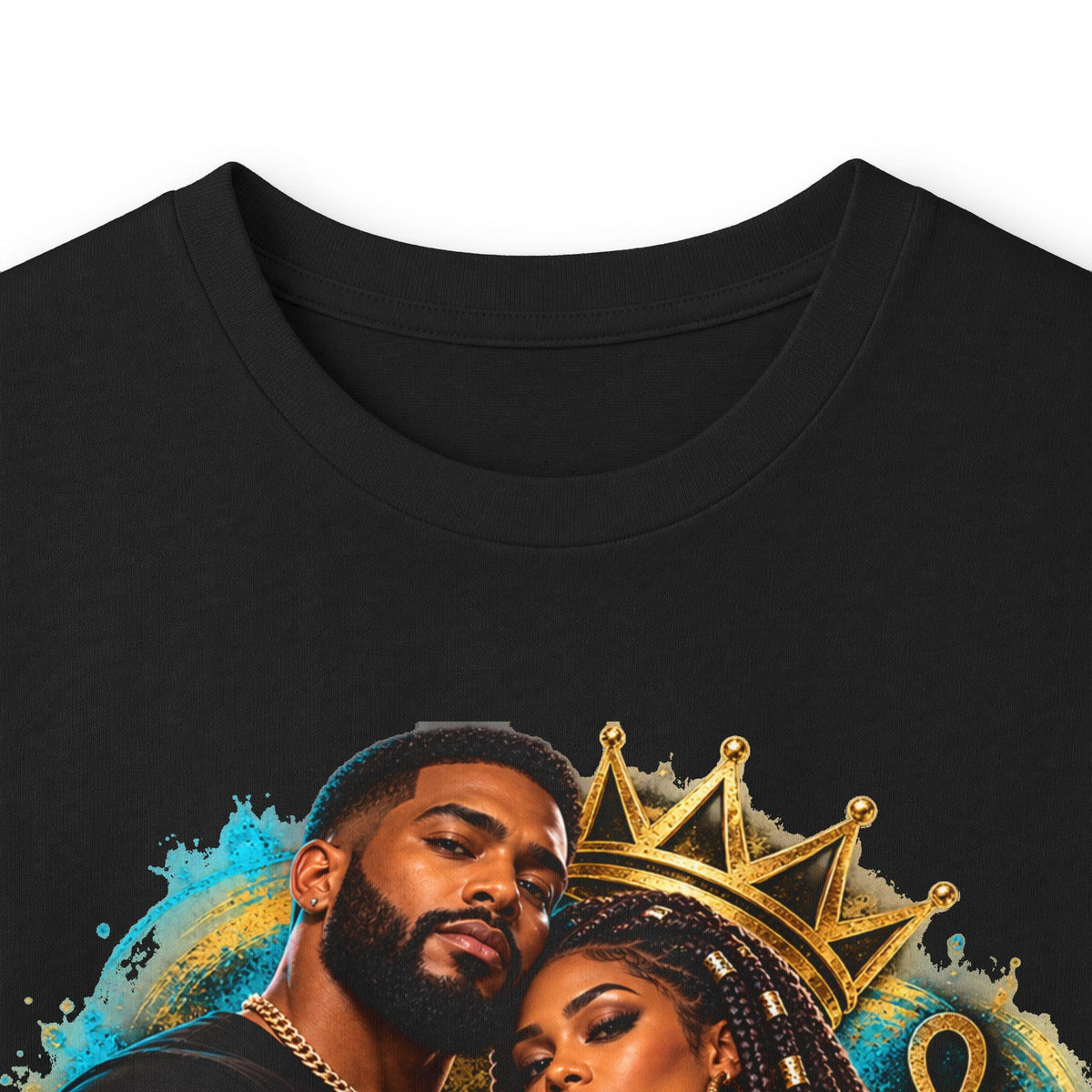Long Sleeve Tee — "We Don’t Fall for the Divide & Conquer Spell" Afrocentric Couple Graphic