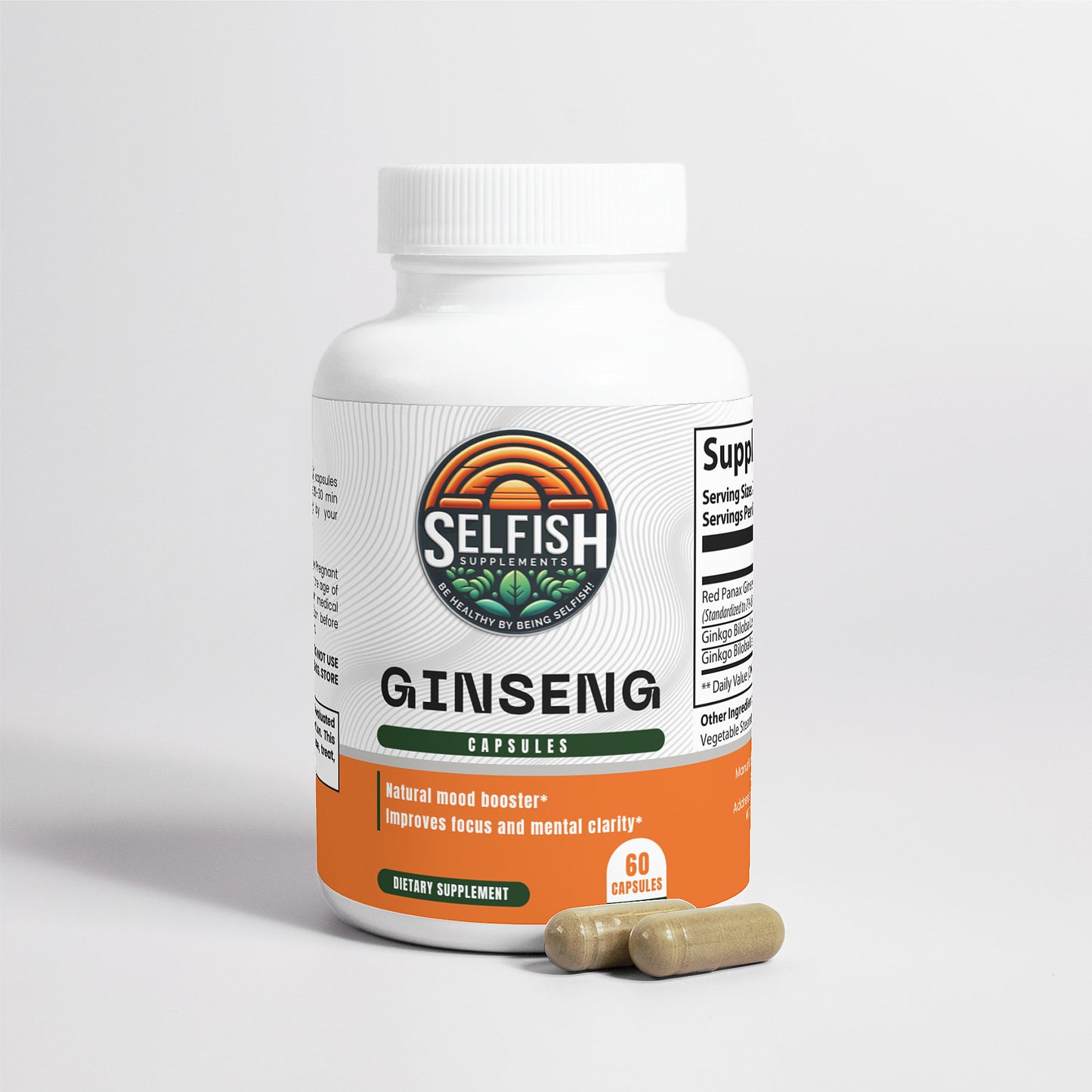 Ginseng Capsules (For Blood Types A, B, O and AB)