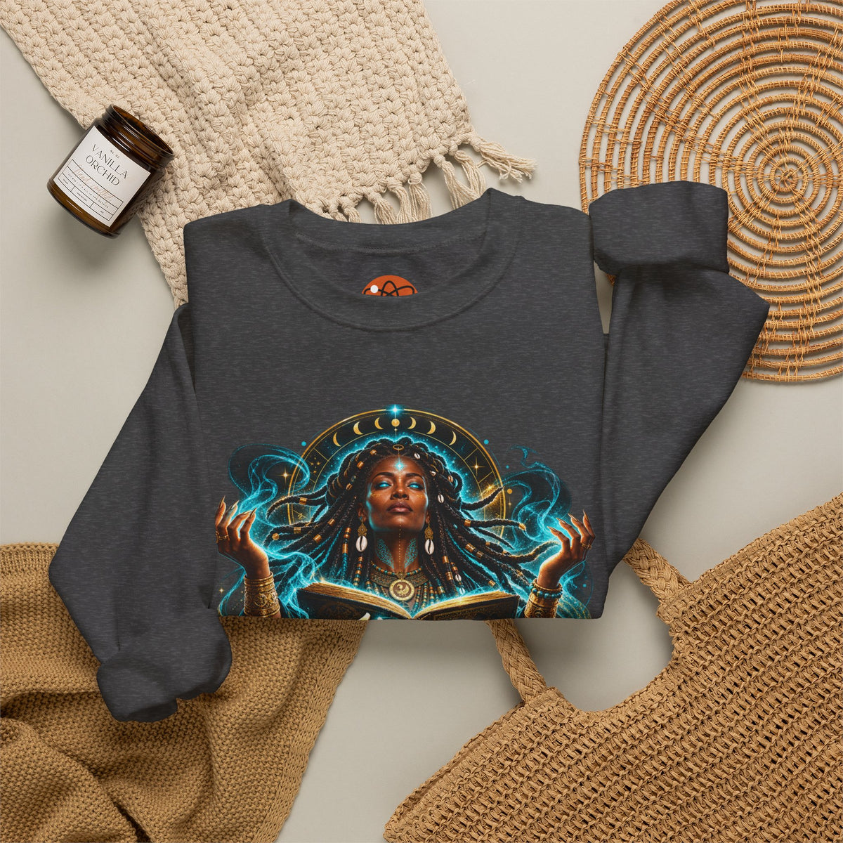 Witchy Crewneck Sweatshirt — "It Was A Spell" Magical Graphic