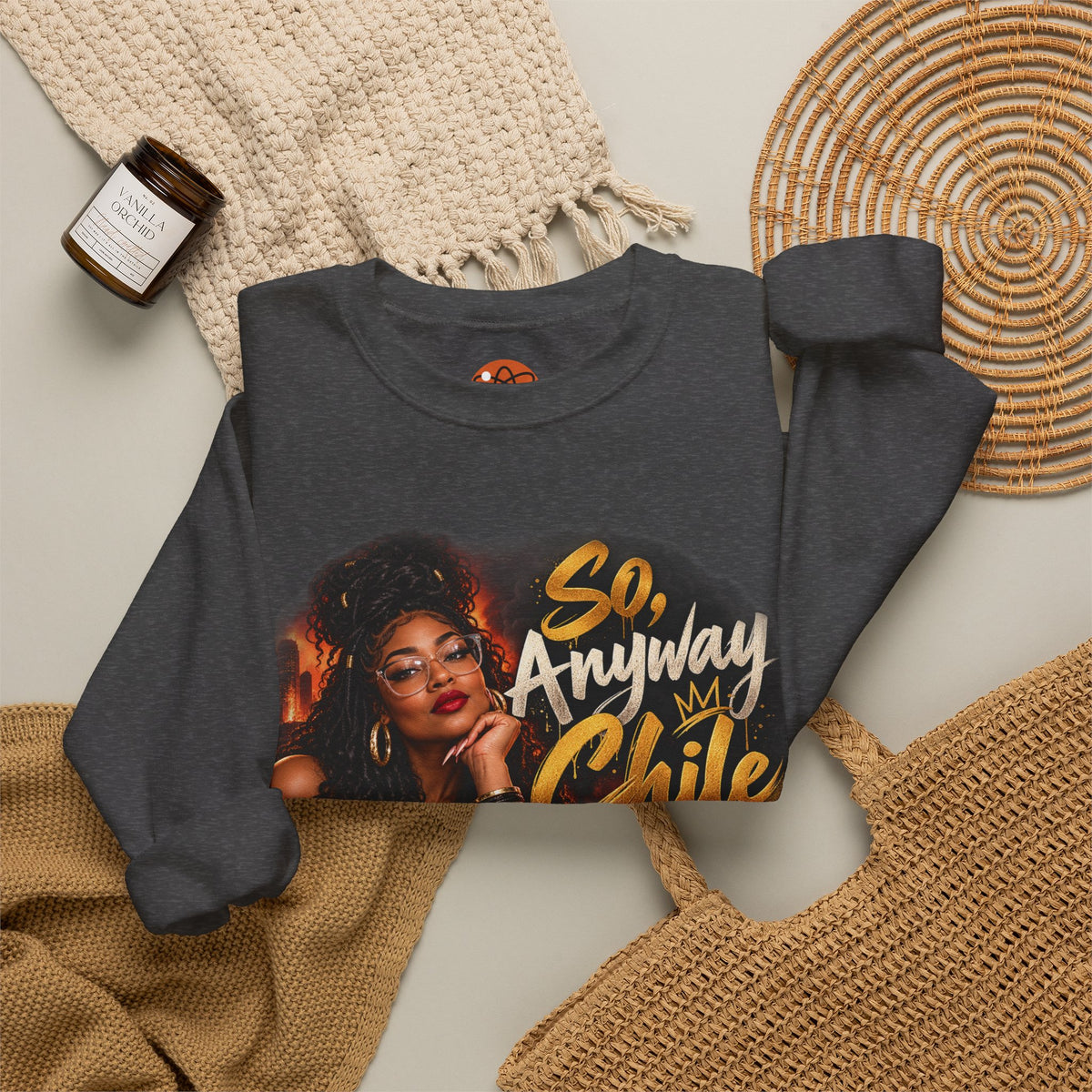 "So, Anyway Chile..." Unisex Heavy Blend™ Crewneck Sweatshirt