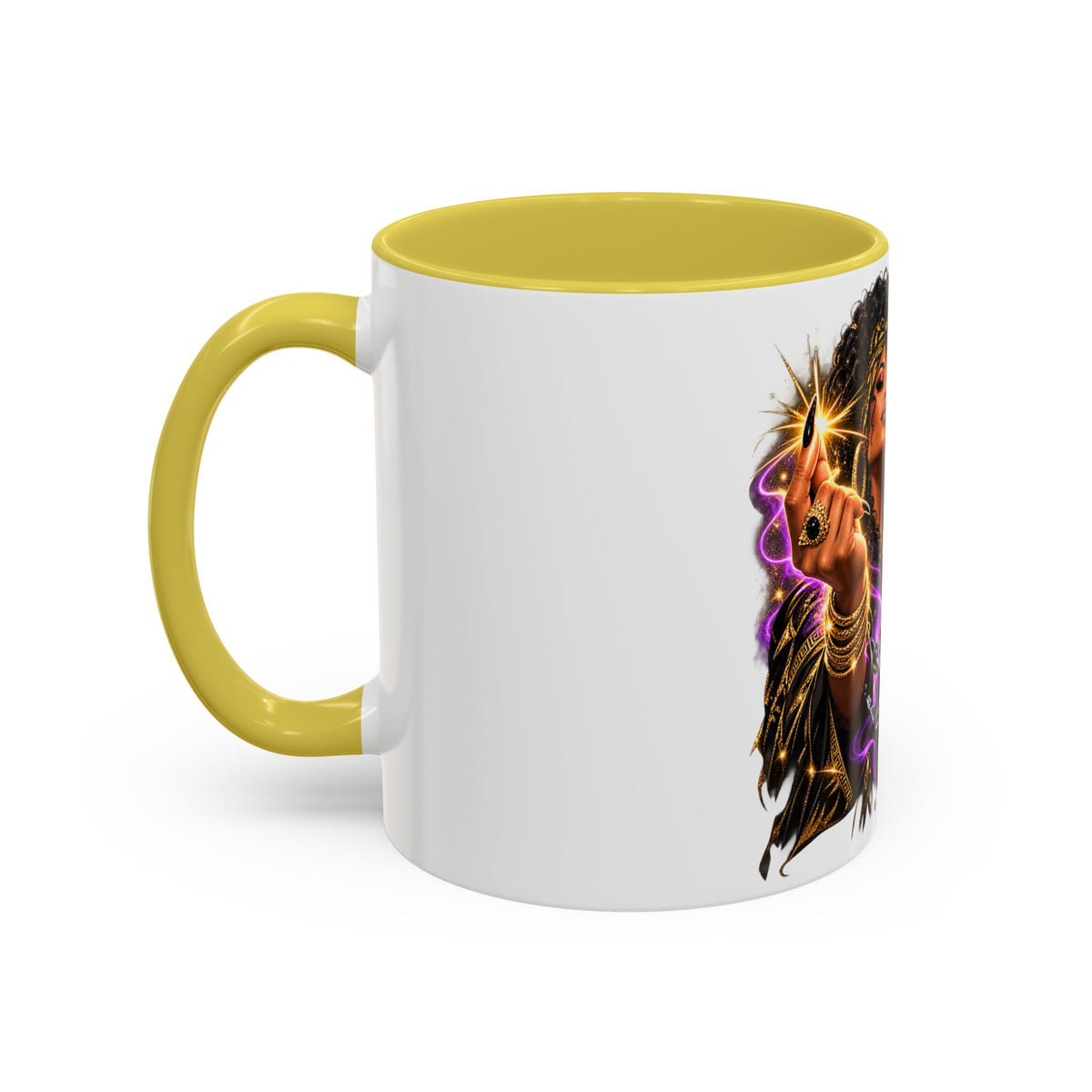 Snap Outta It! Coffee Mug – Vibrant Afro-Latina Power Graphic Mug (11oz/15oz)