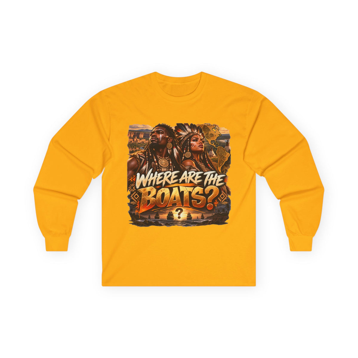 "Where Are the Boats?" Long Sleeve Tee