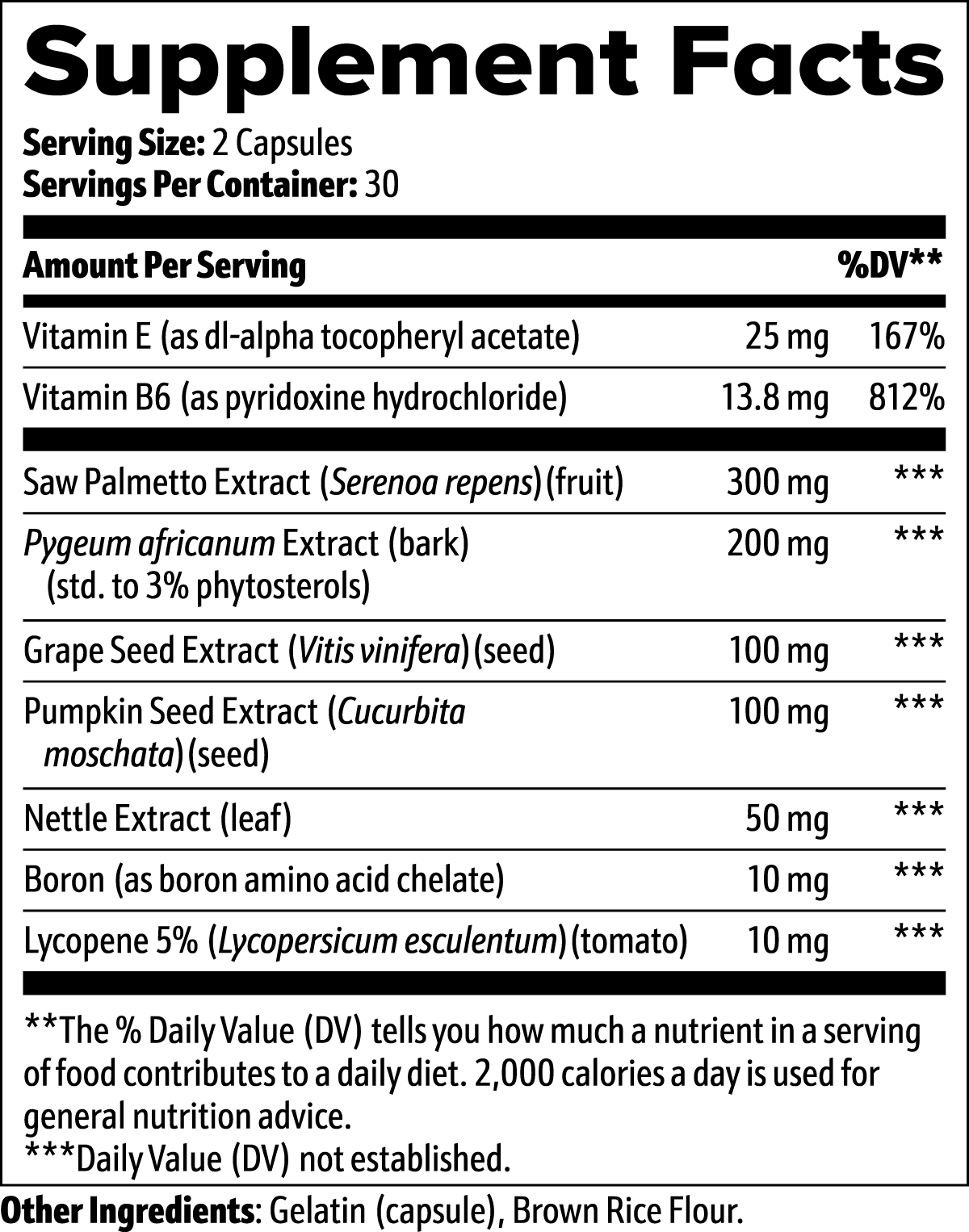 Prostate Support (For Blood Types A, B, O and AB)